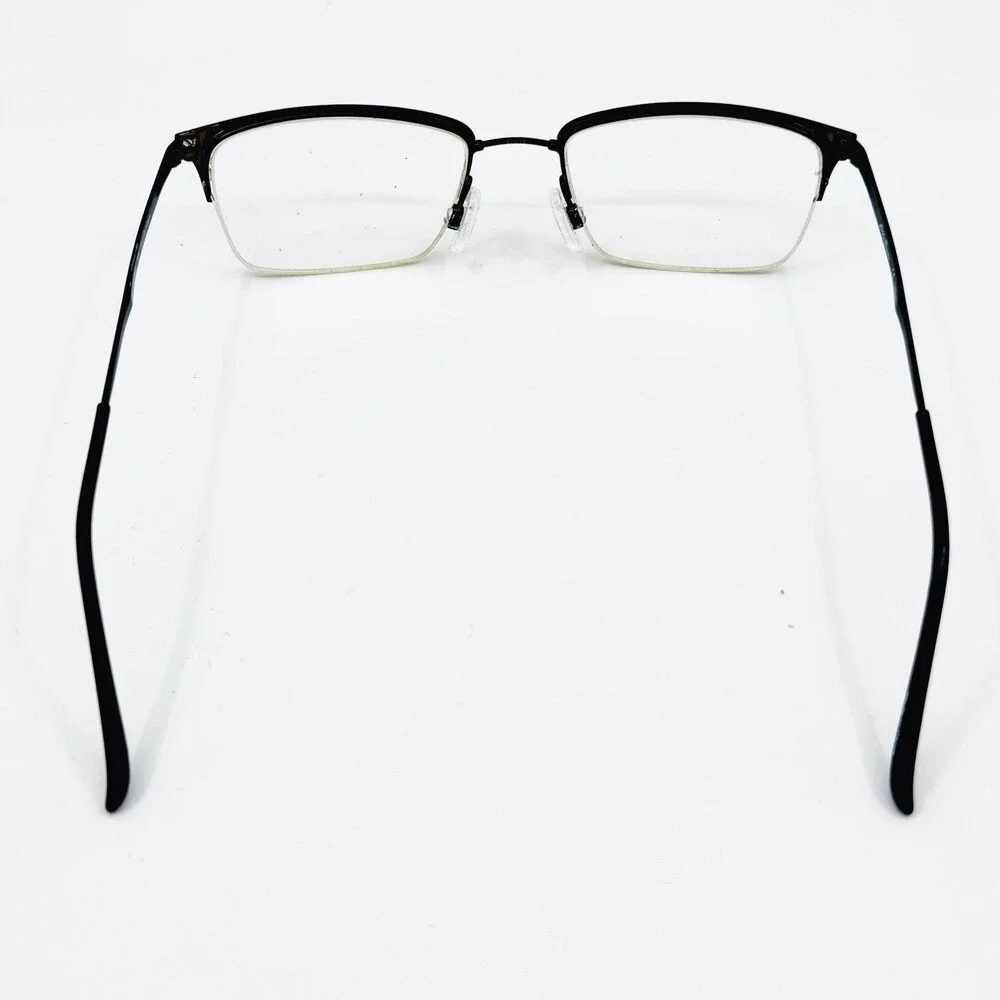 Eddie Bauer Eyeglasses Frames Mens Black Rectangle EB32006 51-19-140